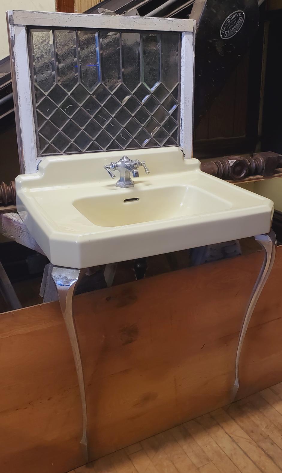 yellow bathroom sink for sale