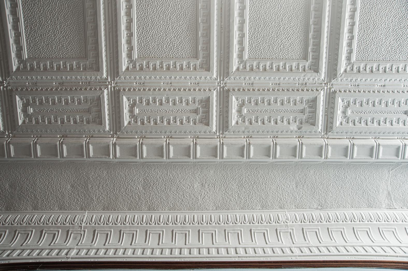 Ornate Ceiling Tile and Cove Cornice