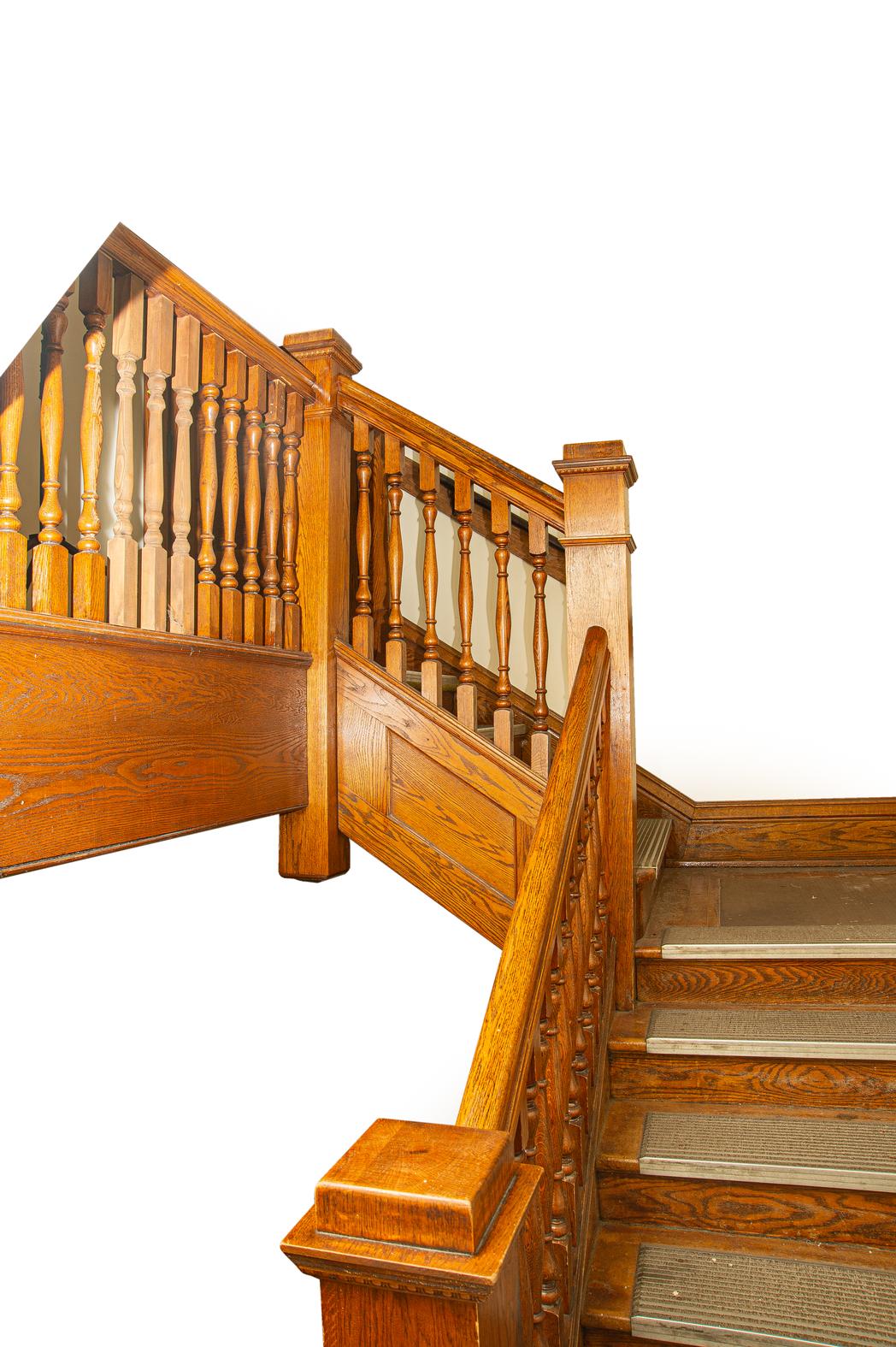 Antique Oak Stair Case