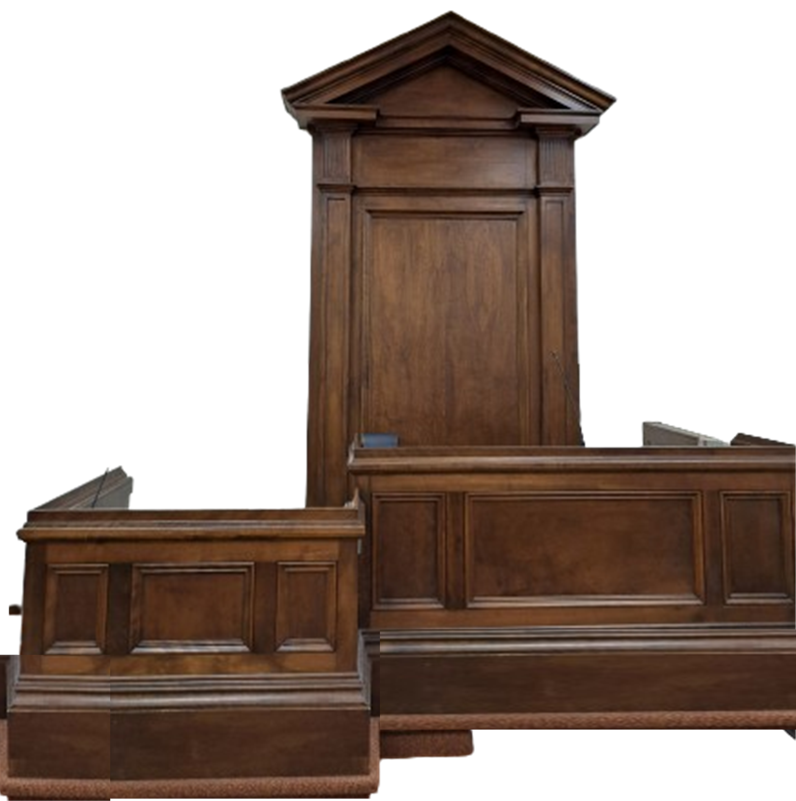 Solid Birch Courtroom Paneling 11'3' Tall