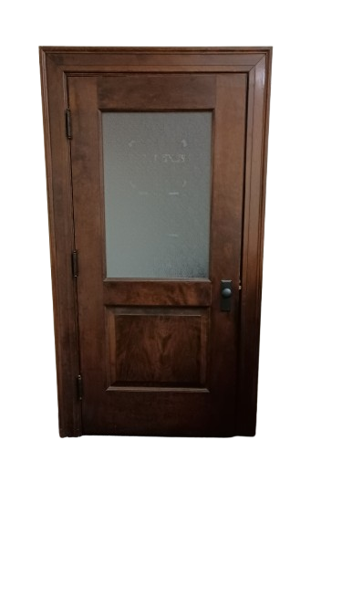 Antique Solid Birch 1/2 Lite Door