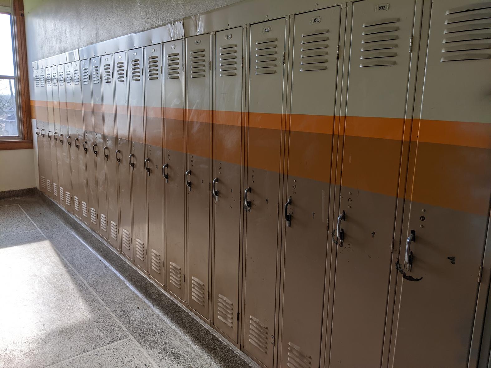 Reclaimed School Lockers